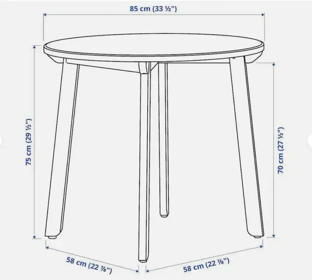 IKEA Gamlared Round Dining table in Dining Tables & Sets in City of Toronto - Image 4