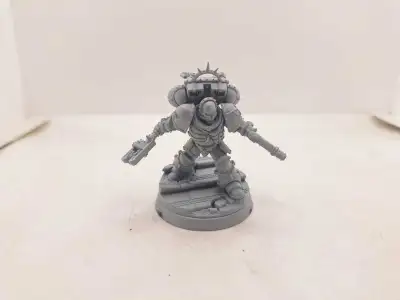 Warhammer 40k primed white blood angels Lemartes, View more