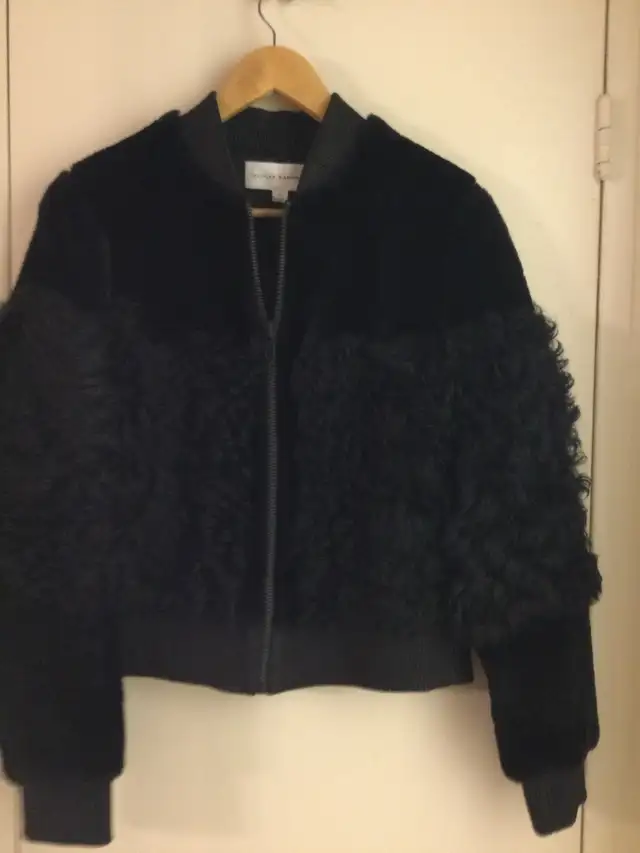 Loeffler Randall Shearling Leather Jacket in Women's - Tops & Outerwear in City of Toronto - Image 3