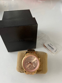 MK Rose Gold chronograph watch - 