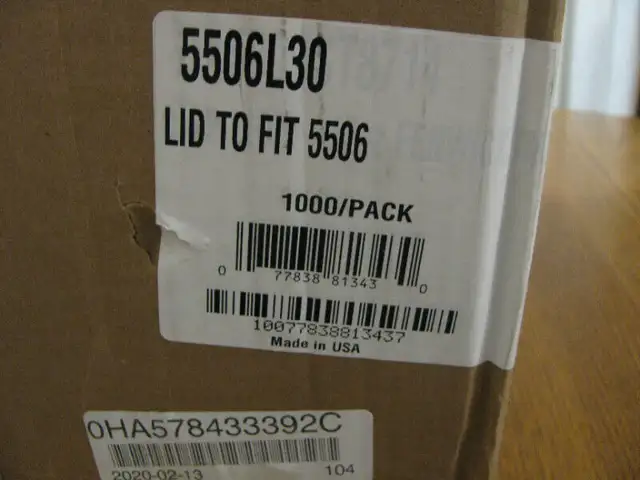 #5506  CONTAINER LIDS in Industrial Kitchen Supplies in Norfolk County - Image 3