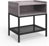 BNIB - Nightstand Storage Shelf End Table 2-Tier Bedside Table