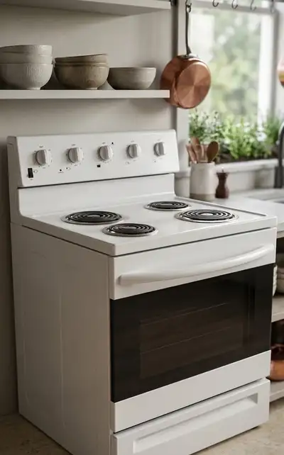 Limited Offer  30" Electric Stove White | 5.0 Cu Ft Coil Range, View more