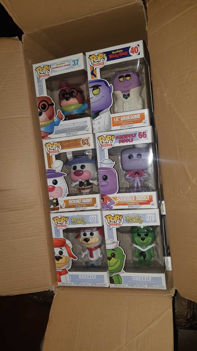 Hanna-Barbera Funko Pop! Animation lot of 6 **Not Mint** in Toys & Games in Guelph