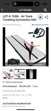 16ft Air Track Tumbling Gymnastics Mat
