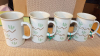Mikasa Potters Craft 4 coffee cups HP133 Made in Japan