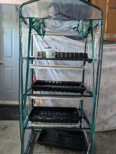 Mini Greenhouse with grow lights, View more
