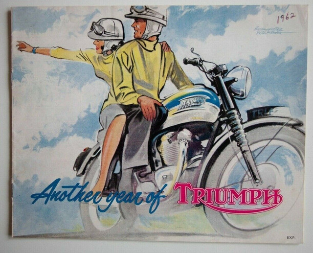 TRIUMPH Motorcycle brochures pamphlets dans Art et objets de collection  à Drummondville - Image 3
