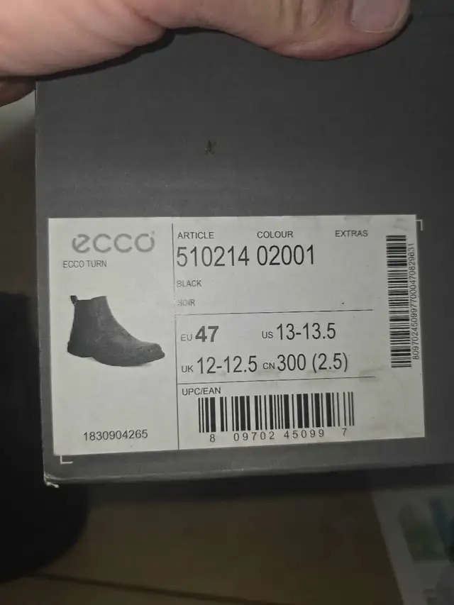 Men's Ecco ankle boots size 13 in Men's Shoes in Markham / York Region - Image 3
