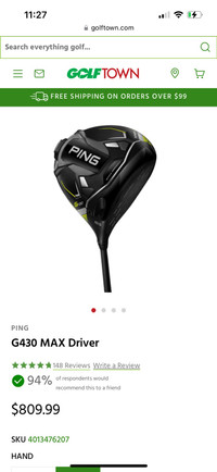 New ping g430 driver 