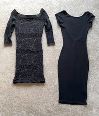 $20each women’s small Black Dresses, BEBE, REVAMPED, Oakridge SW