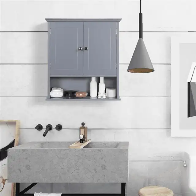 Wall-Mounted Cabinet 4 tier with Shelf for Living Room in Hutches & Display Cabinets in Markham / York Region - Image 6