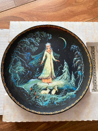 First 2 Collector Plates in The Legend of the Snowmaiden series