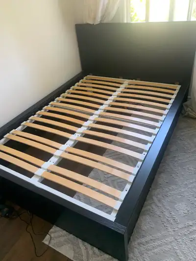 IKEA pull up malm queen bed + slats, View more
