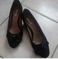 GEOX Women's Suede Leather Wedge Heels