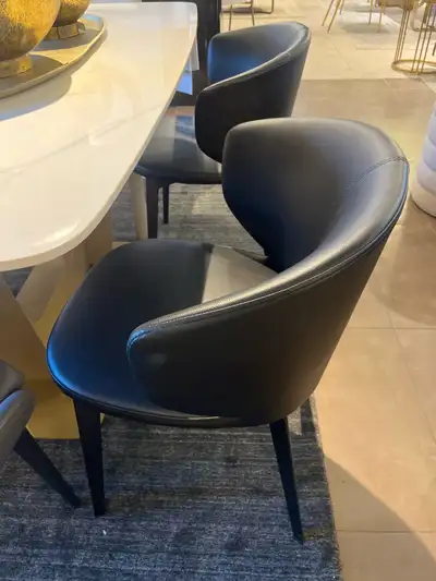 rove style black dining chairs with arms, View more