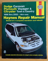 Haynes Manual for 1996-2002 Dodge Caravan - Plymouth  Voyager