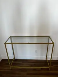 Gold glas console  table 