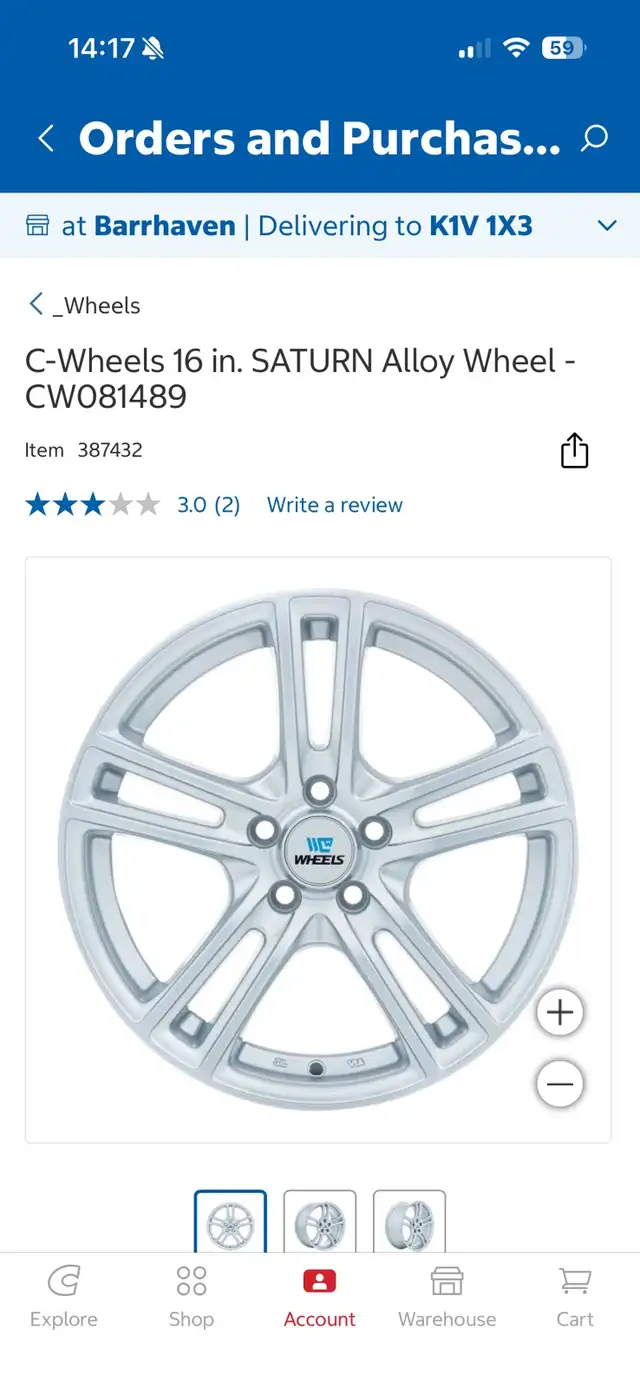 Michelin winter tires on rims in Tires & Rims in Ottawa - Image 3