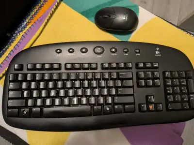 Logitech wireless keyboard and mouse , View more