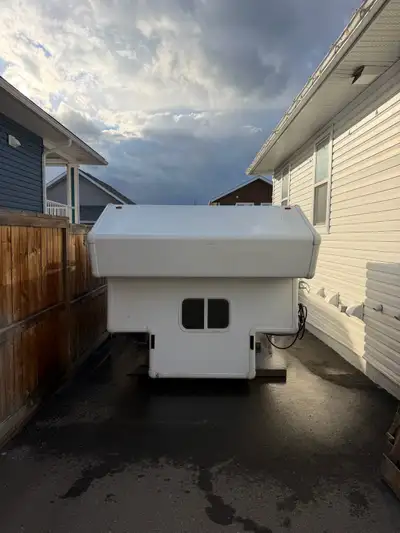 Truck cap/camper shell for an 8 foot bed. This unit could be used for a number of different purposes...