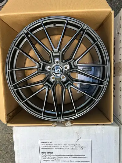 Brand new Braelin BR13 Wheels 22”x10” wheel Size +20MM Offset 66.1 Hub Bore 5x114.3 Bolt pattern Ove...