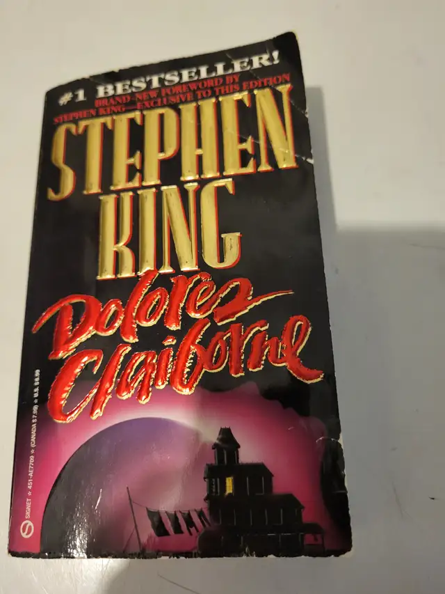Stephen King book - Dolores Claiborne for sale