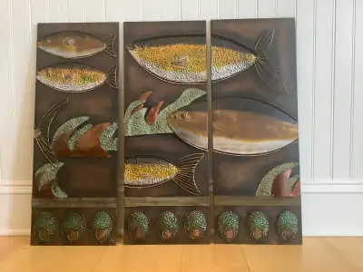 These 3 separate panels can be placed tightly together or with a space in between panels. When photo...