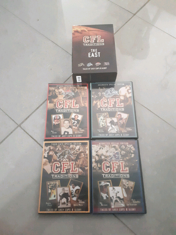 CFL  Canadian  football league  tradition the east dvd lot of 4 in CDs, DVDs & Blu-ray in Oakville / Halton Region