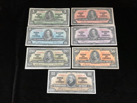 Rare 1937 Banknote Sets (Canada, old currency) !!