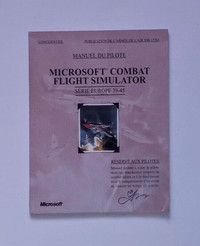 Microsoft Combat Flight Simulator manuel du pilote guerre1939-45