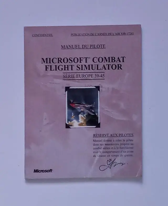 Microsoft Combat Flight Simulator manuel du pilote guerre1939-45 in Magazines in Longueuil / South Shore - Image 2