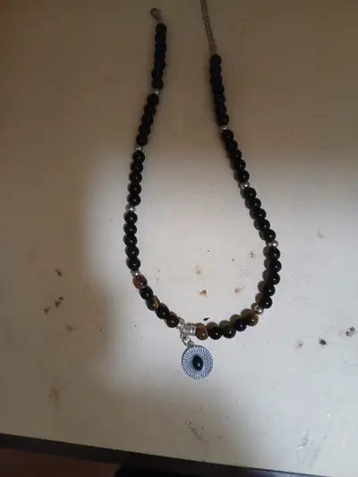 New woman agate tiger eye necklace, View more