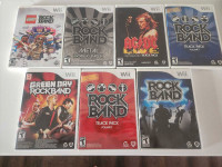 Wii Rock Band games 