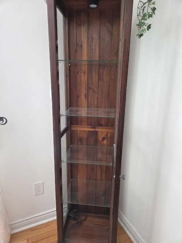 IKEA  cabinet with glass shelves in Hutches & Display Cabinets in Markham / York Region - Image 3