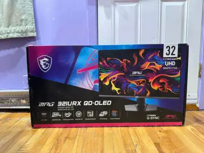 MSI MPG 321URX QD-OLED 32” 4K Gaming Monitor – 240Hz , View more