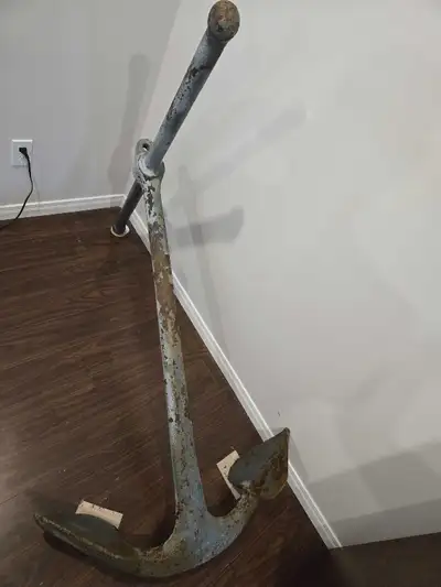 Canadian relic historical ship anchor. Old Russell Bros. Anchor from Fort Frances ship foundry. It h...
