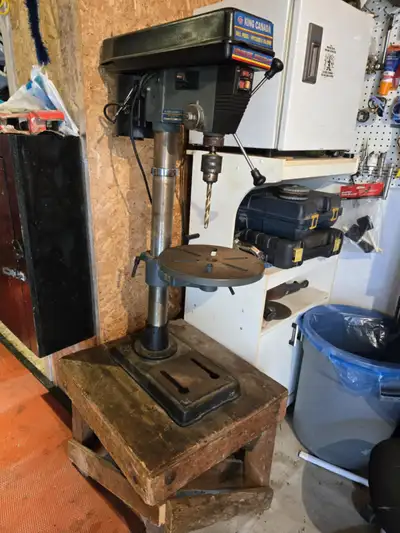 REDUCED!!!  KING CANADA FLOOR MOUNT DRILL PRESS, View more