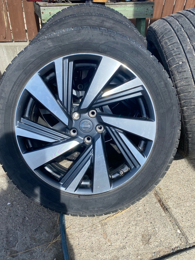 Nokian 235/55 20”  Tires on Nissan Rims  in Tires & Rims in Cranbrook