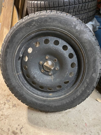 4x 235/55R17 Winter Tires with GM Steel Rims