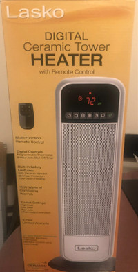 Digital Ceramic Osc. Tower Heater with Remote - New