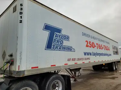 53’ Stoughton dry van trailer available and ready for work. Solid frame, good tires, and fully funct...