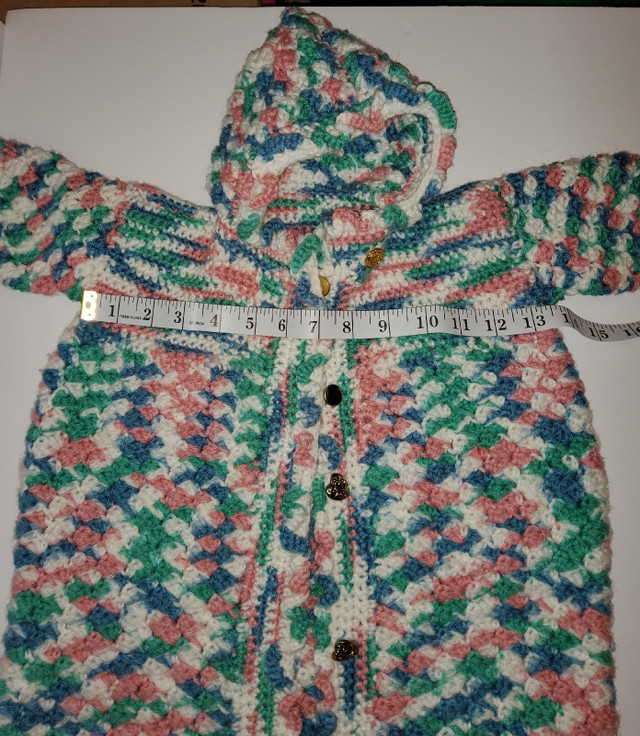 Baby Snowsuit Bunding Bag Size NB to 3 Months Handmade Knit in Clothing - 0-3 Months in Truro - Image 2