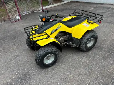2006 160 quad runner electric start new battery 5speed with reverse. Great quad start first try ever...