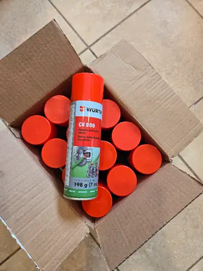 Used for many automotive and industrial applications. Entire case of 12 cans. Paid $25 per can. Sell...