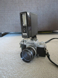 Soligor TM camera 35mm with matching Soligor flashFlash