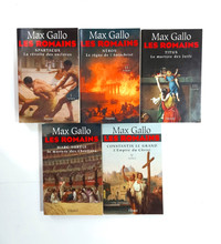 Roman - Max Gallo - Les Romains - Tome 1-2-3-4-5 - Grand format