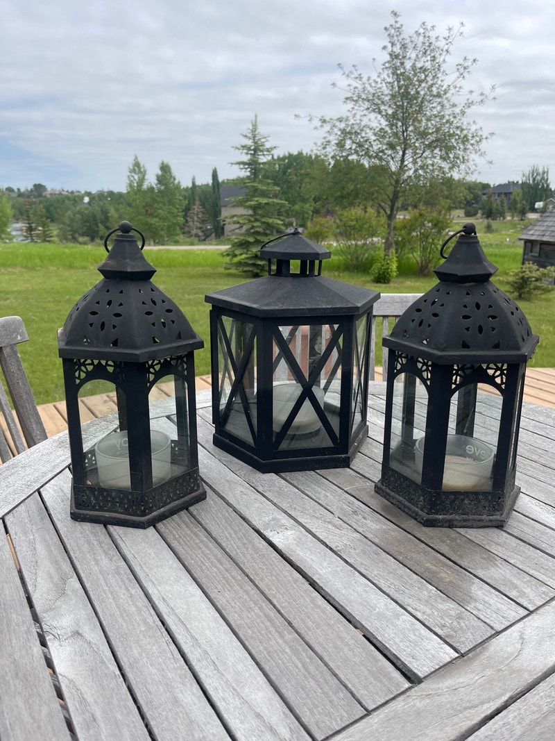 Outdoor Lanterns set of 3 Outdoor Lighting Calgary Kijiji