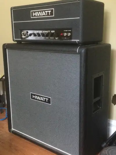 Amplificateur Hiwatt Custom 100 et cabinet 412, View more