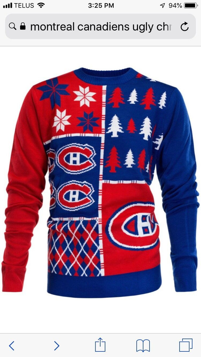 NHL Montreal canadiens Christmas ugly sweater in Arts & Collectibles in Gatineau